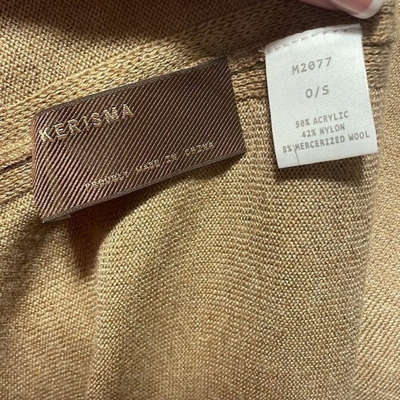 *NWT Kerisma Tan Poncho OS - Picture 4 of 4